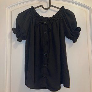 Haute Monde Black Blouse S